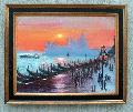 Italy - Sunset On Grand Canal copyright 2010 Joyce Frederick